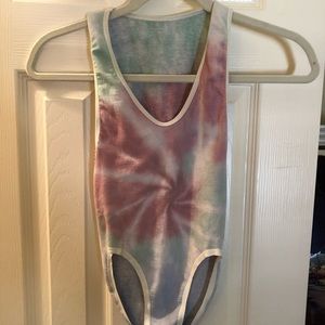 Tie dye body suit